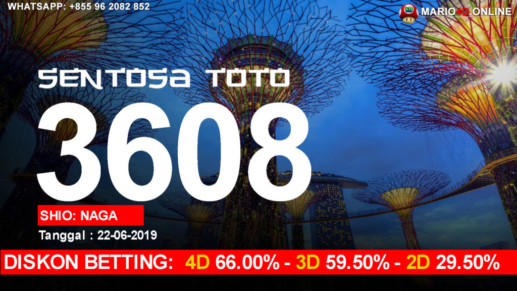 RESULT SENTOSA TOTO POOLS 22 JUNI 2019