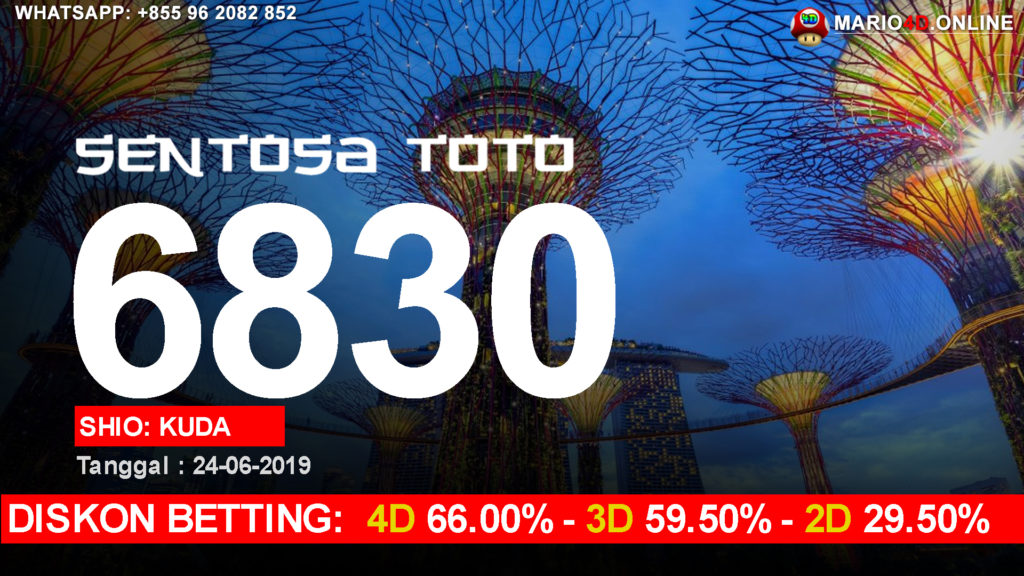 RESULT SENTOSA TOTO POOLS 24 JUNI 2019