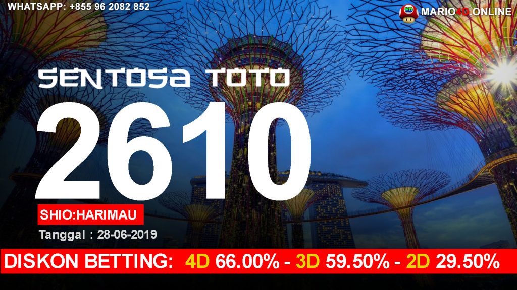 RESULT SENTOSA TOTO POOLS 28 JUNI 2019.