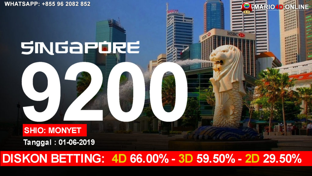 RESULT SINGAPORE POOLS 01 JUNI 2019