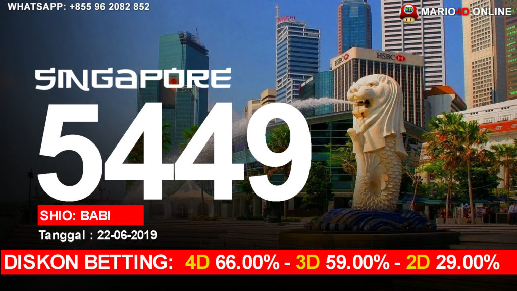 RESULT SINGAPORE POOLS 22 JUNI 2019