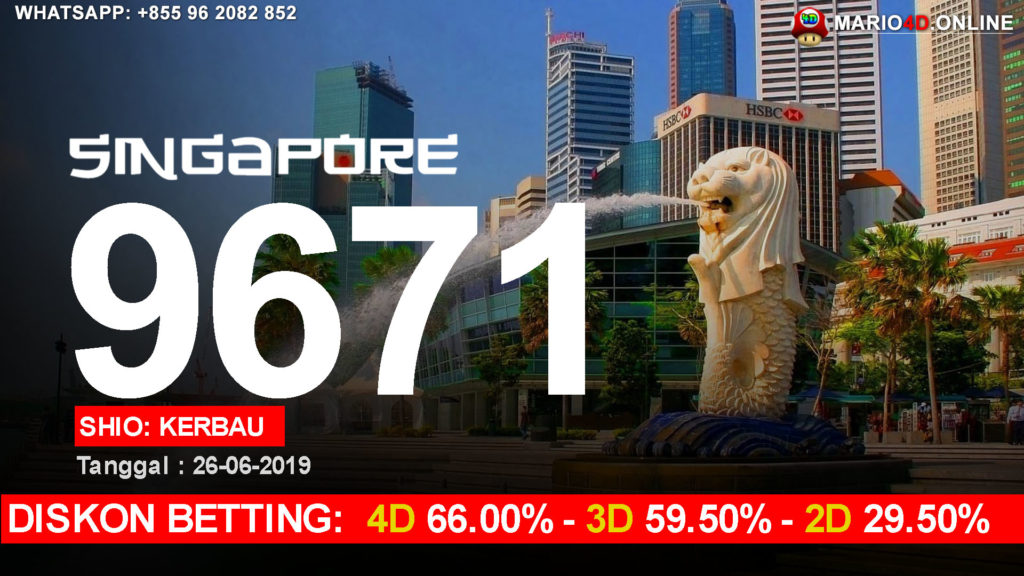 RESULT SINGAPORE POOLS 26 JUNI 2019