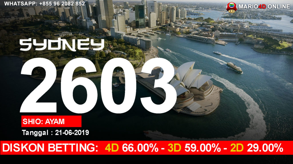 RESULT SYDNEY POOLS 21 JUNI 2019