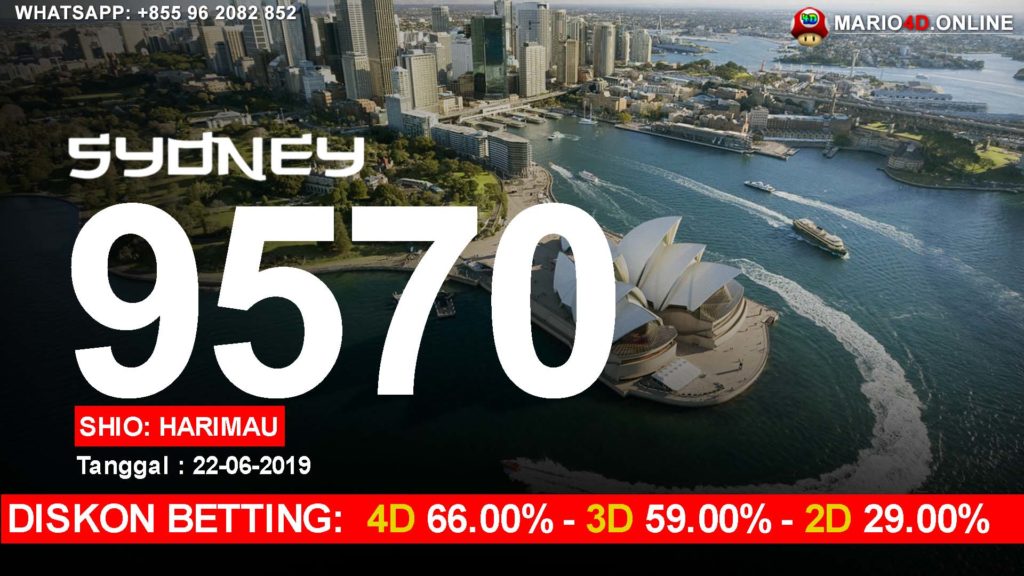 RESULT SYDNEY POOLS 22 JUNI 2019