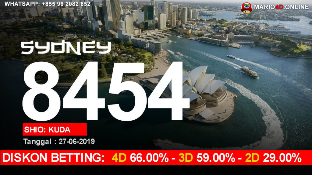 RESULT SYDNEY POOLS 27 JUNI 2019