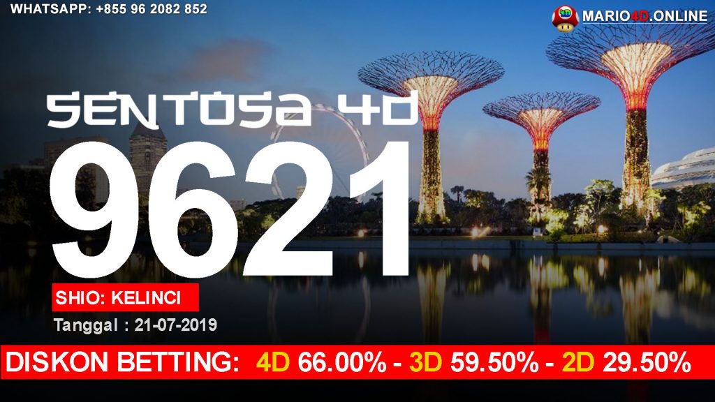 RESULT SENTOSA 4D POOLS 21 JULI 2019