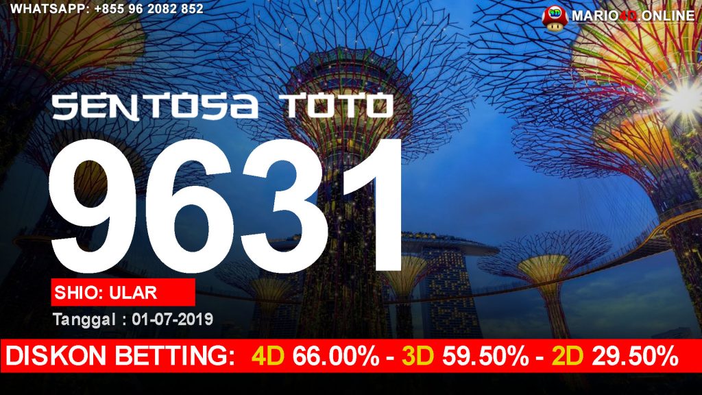 RESULT SENTOSA TOTO POOLS 01 JULI 2019