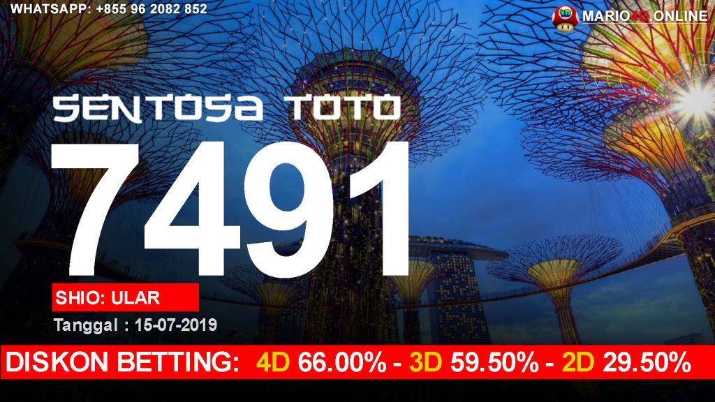 RESULT SENTOSA TOTO POOLS 15 JULI 2019