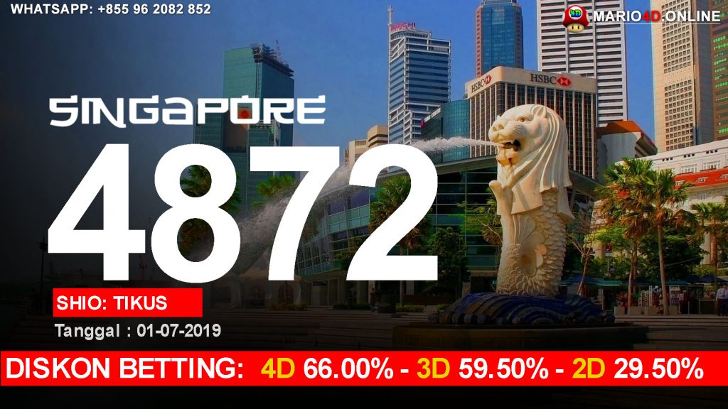 RESULT SINGAPORE POOLS 01 JULI 2019