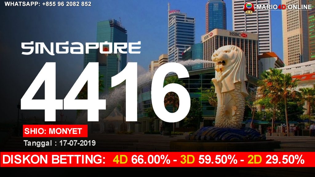 RESULT SINGAPORE POOLS 17 JULI 2019