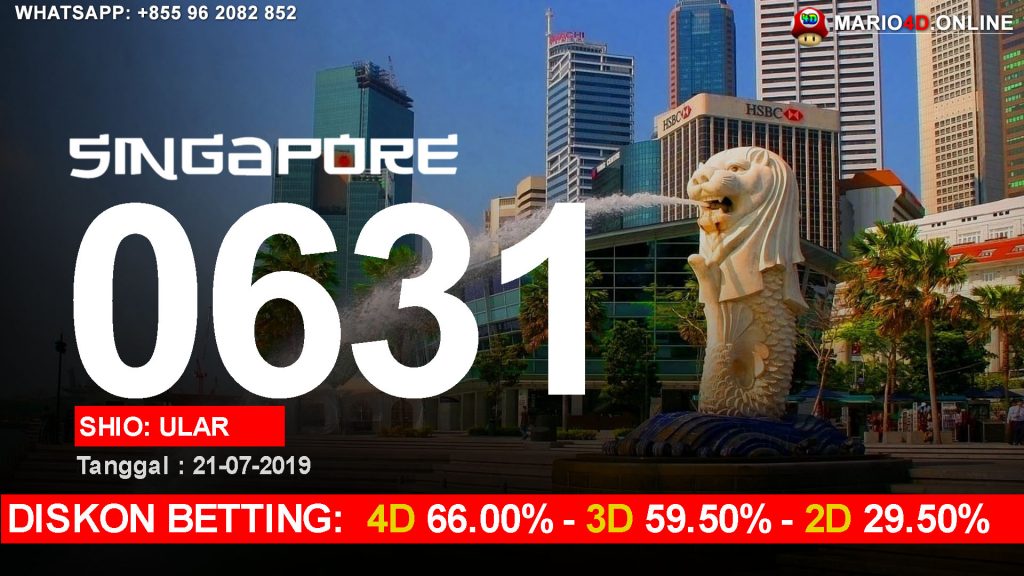 RESULT SINGAPORE POOLS 21 JULI 2019