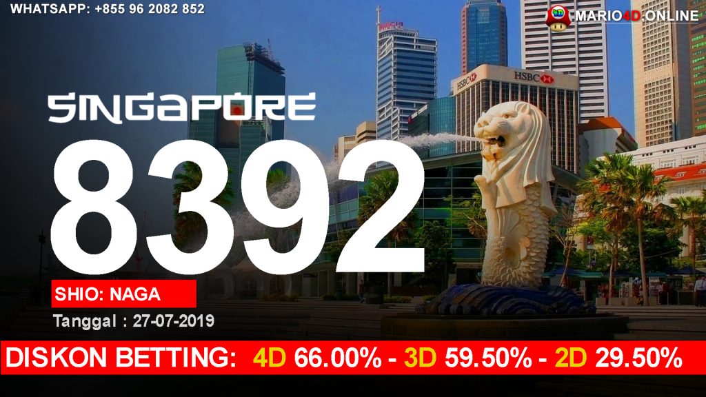 RESULT SINGAPORE POOLS 27 JULI 2019