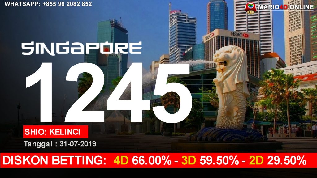 RESULT SINGAPORE POOLS 31 JULI 2019