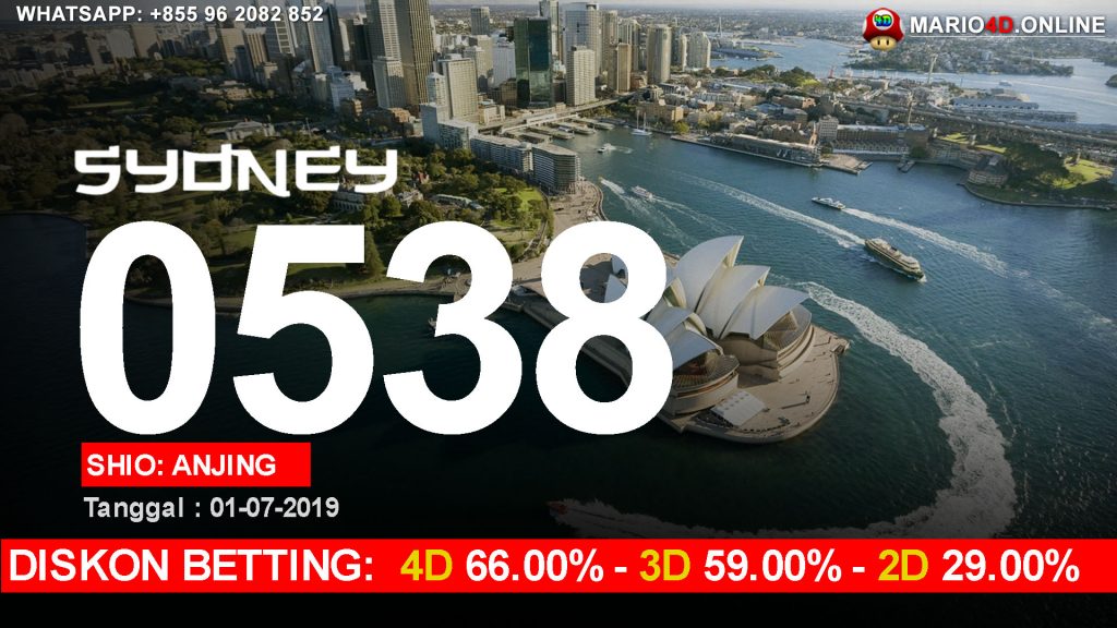 RESULT SYDNEY POOLS 01 JULI 2019.