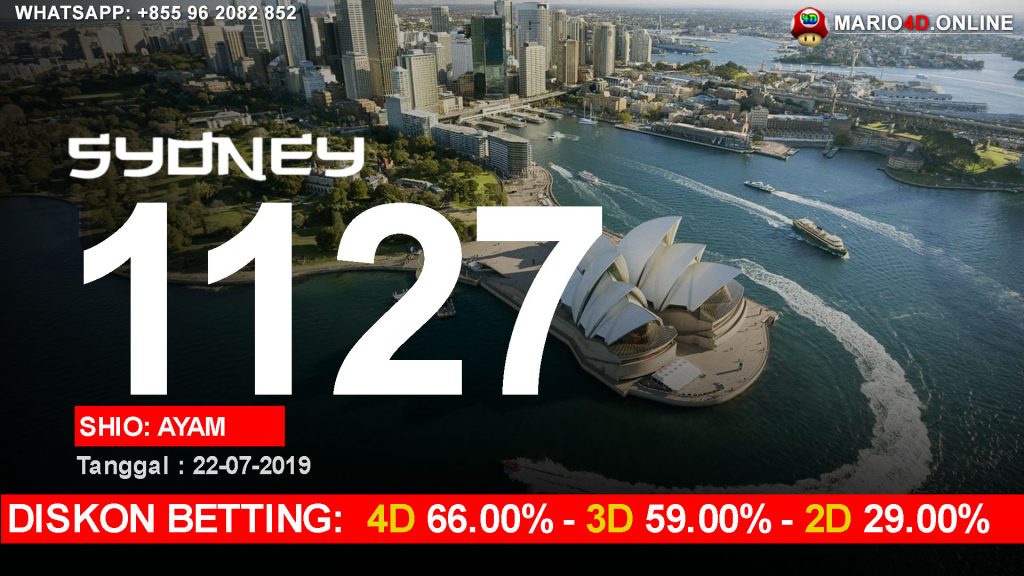 HASIL RESULT SYDNEY POOLS 22 JULI 2019