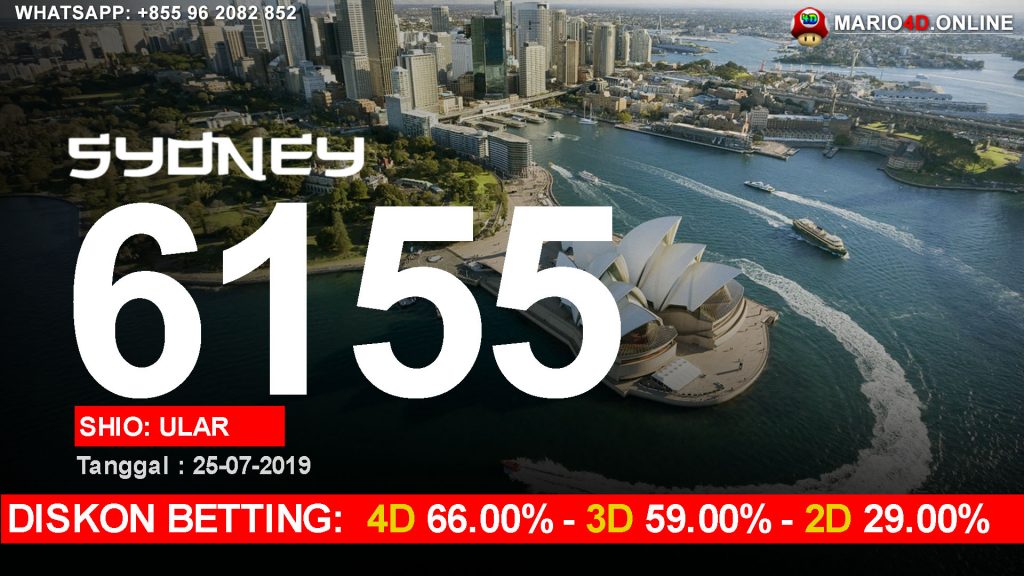 RESULT SYDNEY POOLS 25 JULI 2019