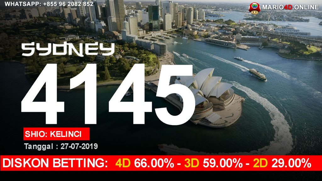 RESULT SYDNEY POOLS 27 JULI 2019