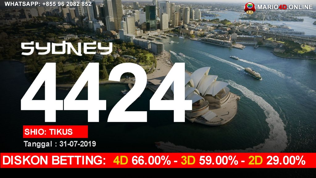 RESULT SYDNEY POOLS 31 JULI 2019.