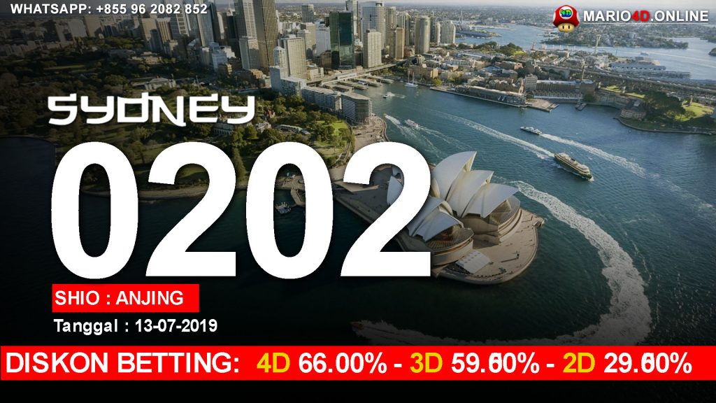 HASIL RESULT SYDNEY POOLS 13 JULI 2019