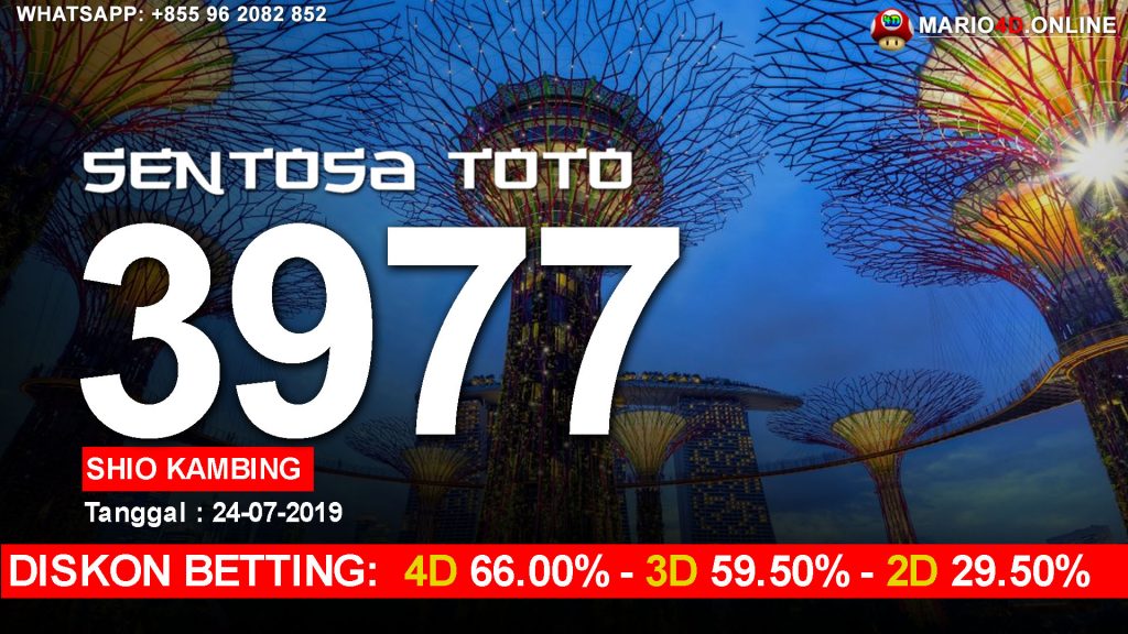 HASIL RESULT SENTOSA TOTO 24 JULI 2019