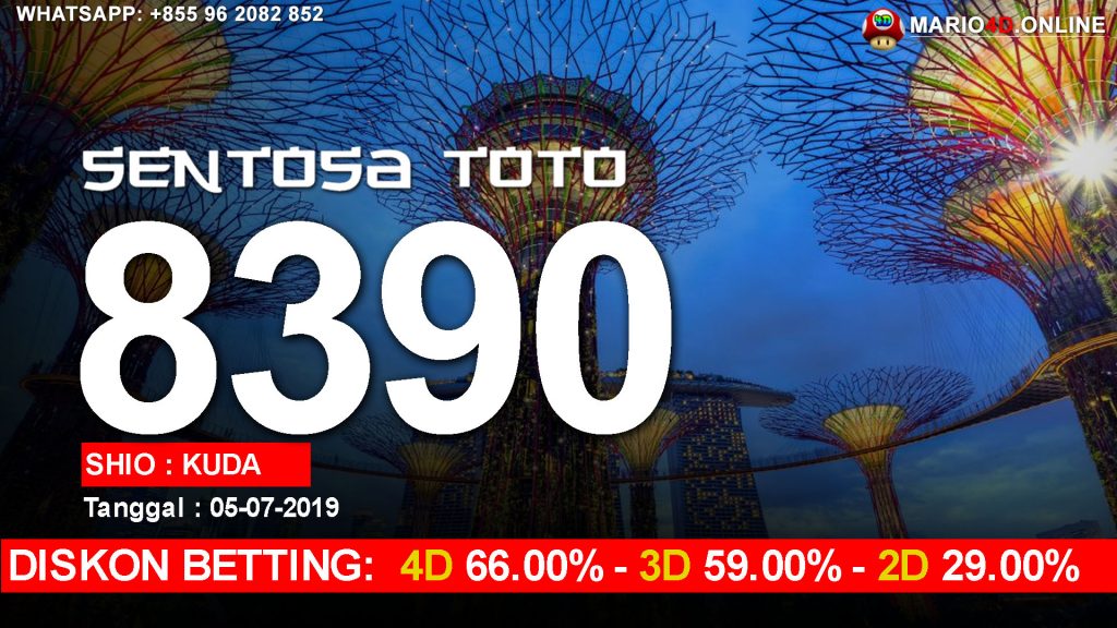 RESULT SENTOSA TOTO 05 JULI 2019