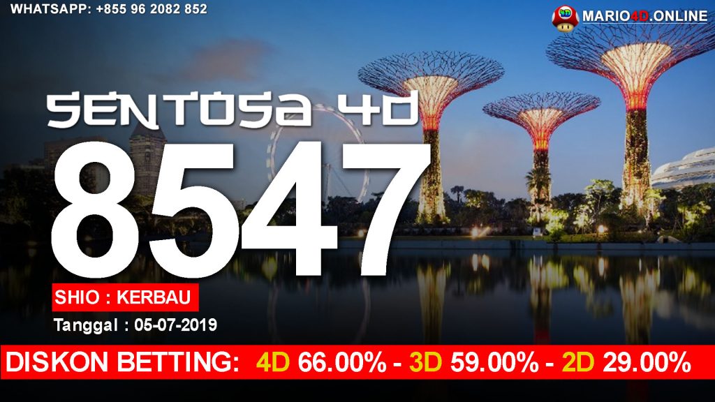 RESULT SENTOSA 4D 05 JULI 2019