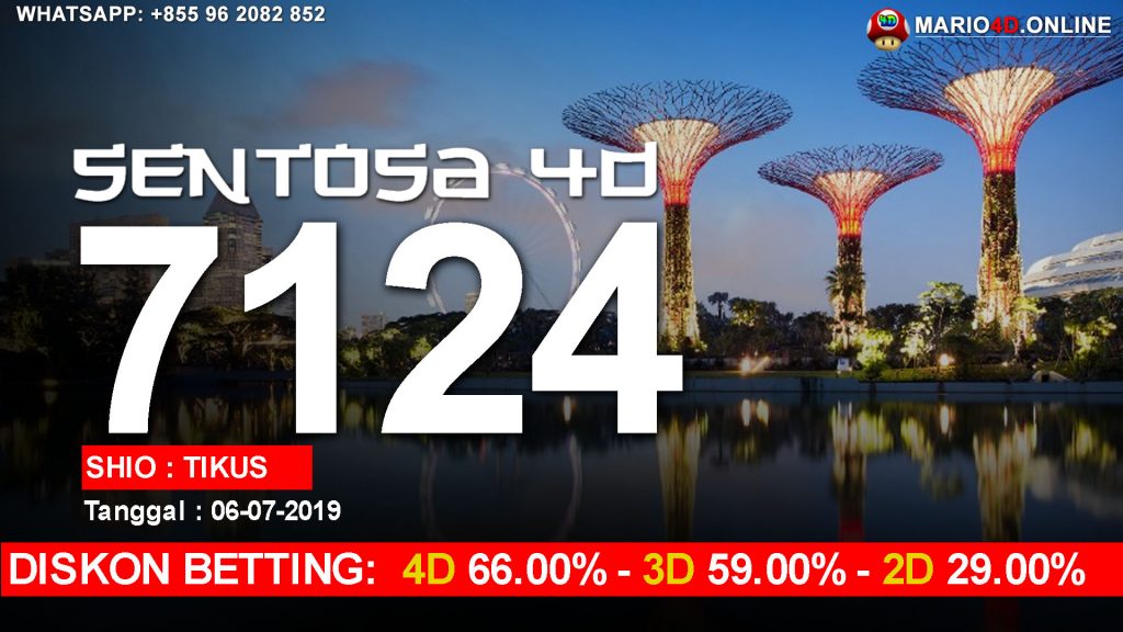 RESULT SENTOSA 4D 06 JULI 2019