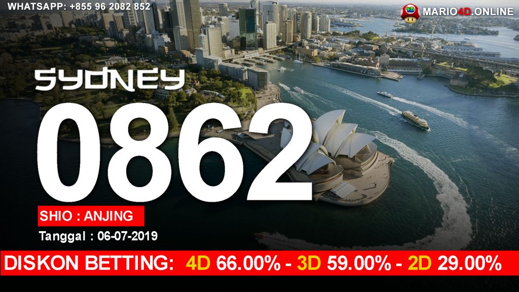 RESULT SYDNEY POOLS 06 Juli 2019