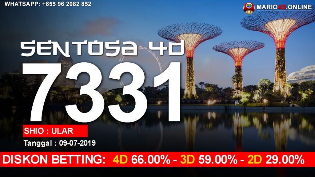 RESULT SENTOSA 4D 09 JULI 2019