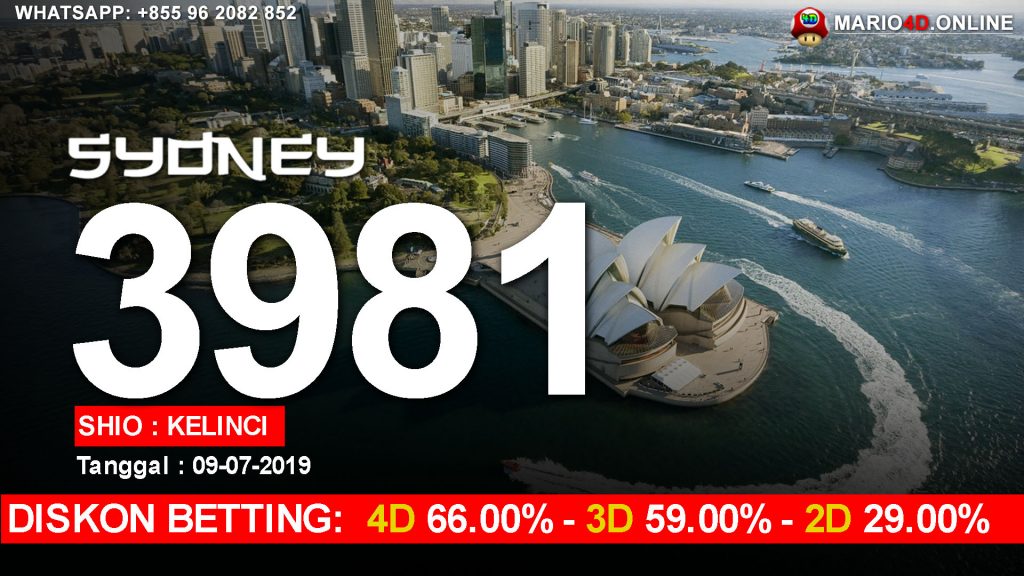 RESULT SYDNEY POOLS 09 Juli 2019