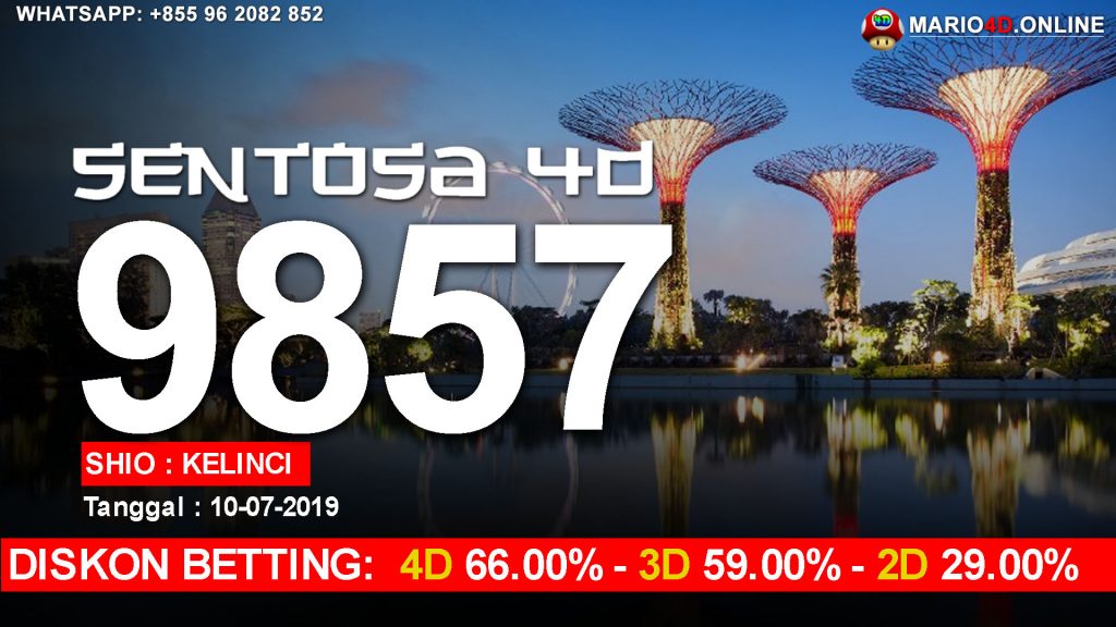 RESULT SENTOSA 4D 10 JULI 2019