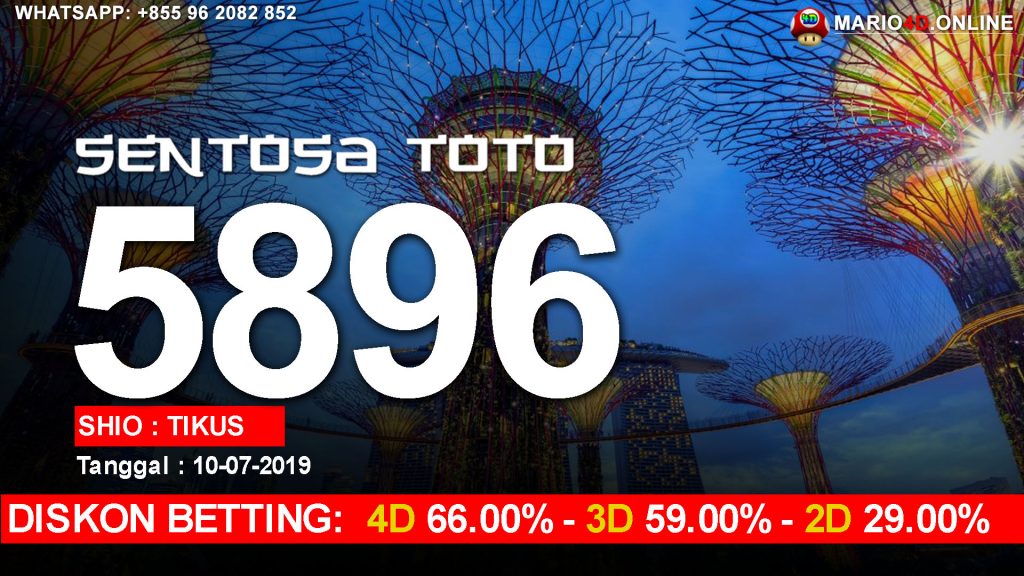 RESULT SENTOSA TOTO 10 JULI 2019