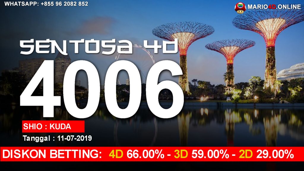 RESULT SENTOSA 4D 11 JULI 2019