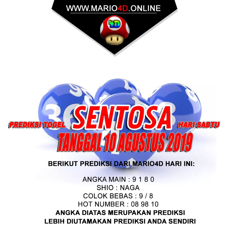 PREDIKSI SENTOSA POOLS 10 AGUSTUS