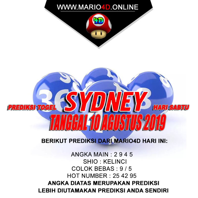 PREDIKSI SYDNEY POOLS 10 AGUSTUS