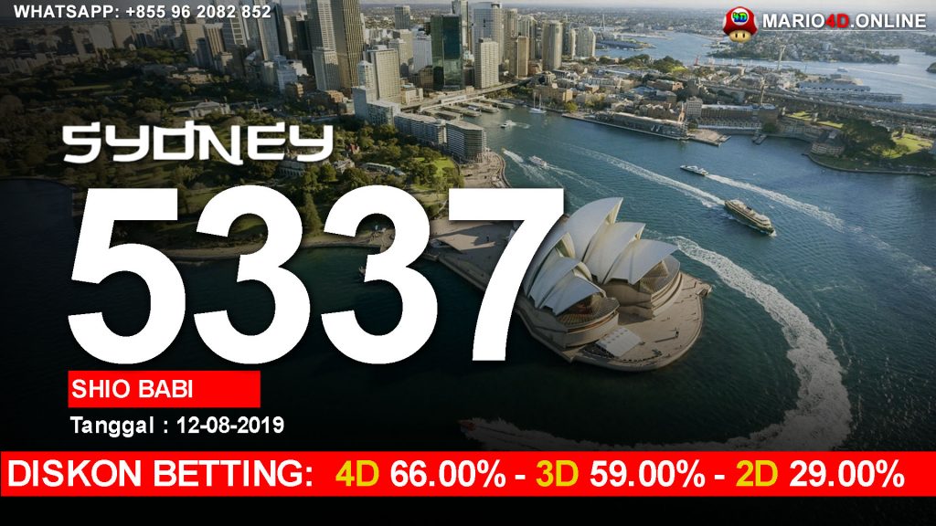 HASIL RESULT SYDNEY POOLS 12 AGUSTUS 2019