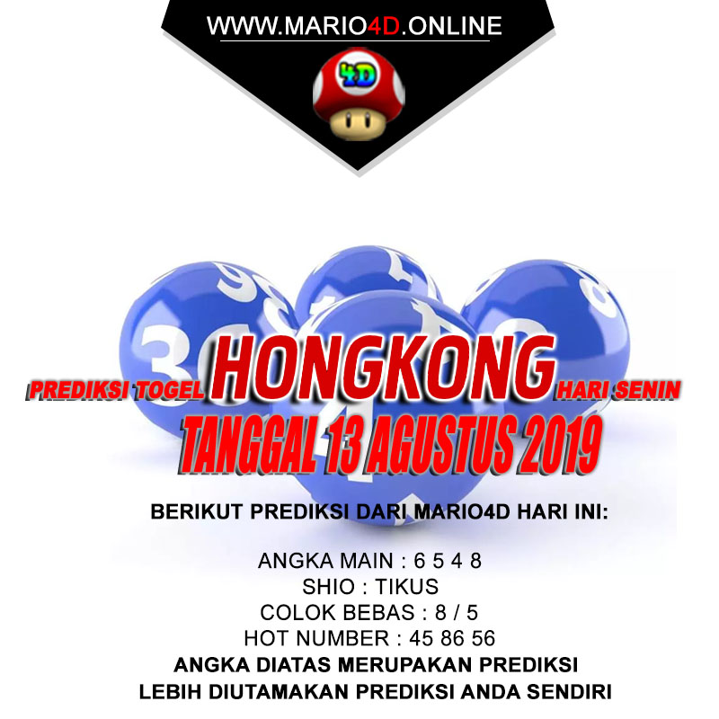 PREDIKSI HONGKONG POOLS 13 AGUSTUS