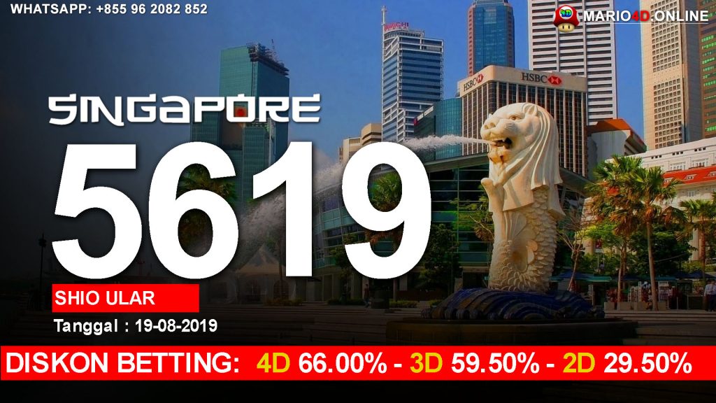 RESULT SINGAPORE POOLS 19 AGUSTUS 2019