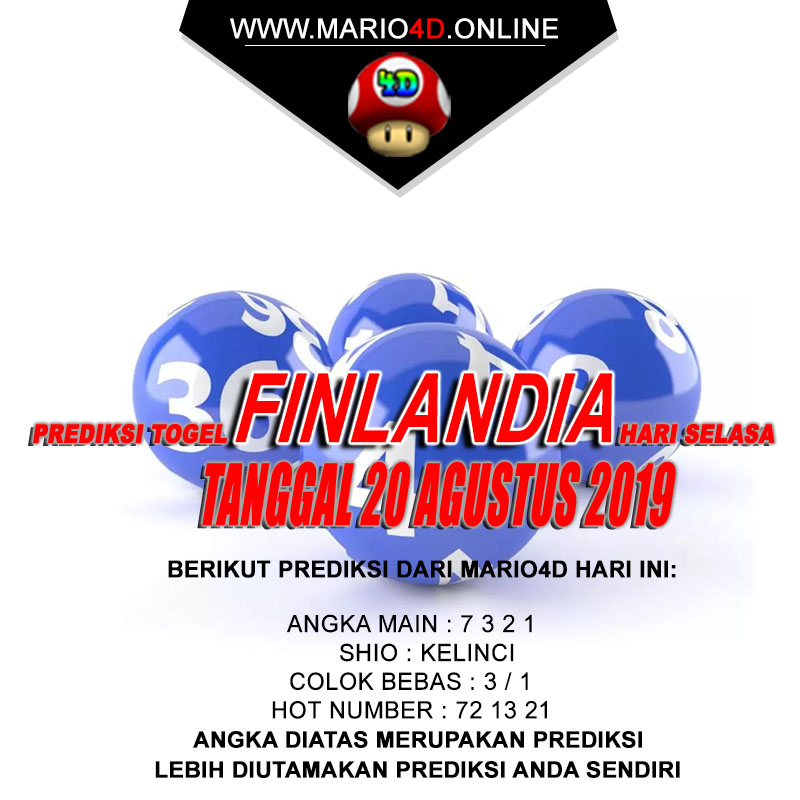 PREDIKSI FINLANDIA LOTTERY 20 AGUSTUS