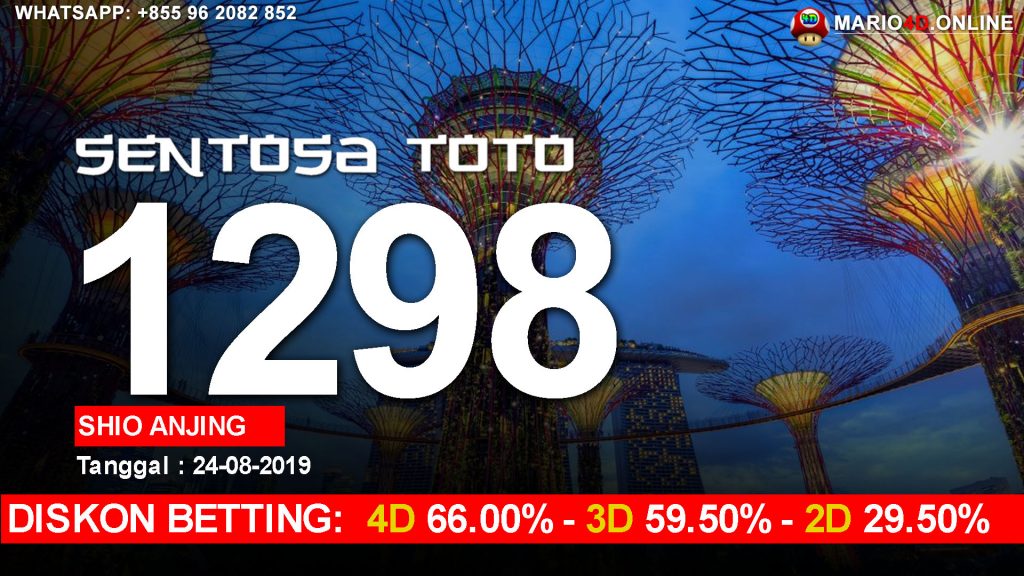 RESULT SENTOSA TOTO 24 AGUSTUS