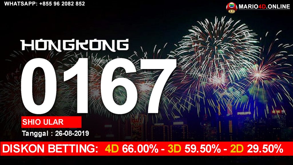 RESULT HONGKONG POOLS 26 AGUSTUS 2019