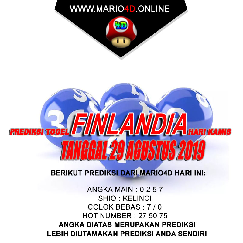 PREDIKSI FINLANDIA LOTTERY 29 AGUSTUS