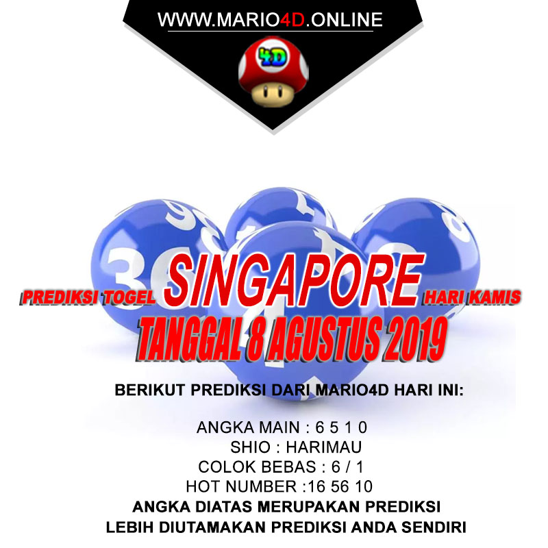 PREDIKSI SINGAPORE POOLS 8 AGUSTUS