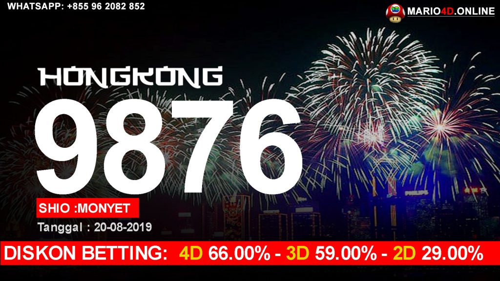 HASIL RESULT HONGKONG 20 AGUSTUS 2019.