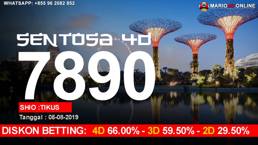 RESULT SENTOSA 4D POOLS 05 AGUSTUS 2019