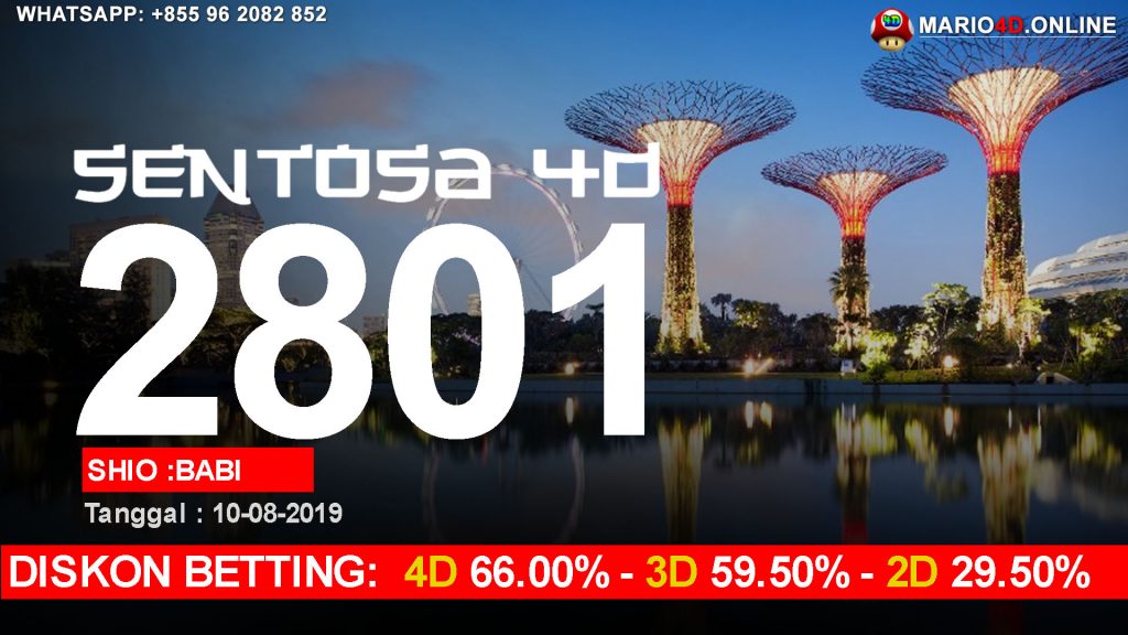 RESULT SENTOSA 4D POOLS 10 AGUSTUS 2019