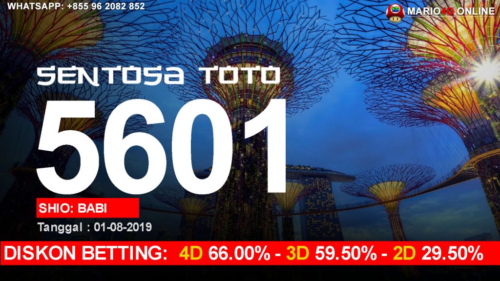 RESULT SENTOSA TOTO POOLS AGUSTUS 2019