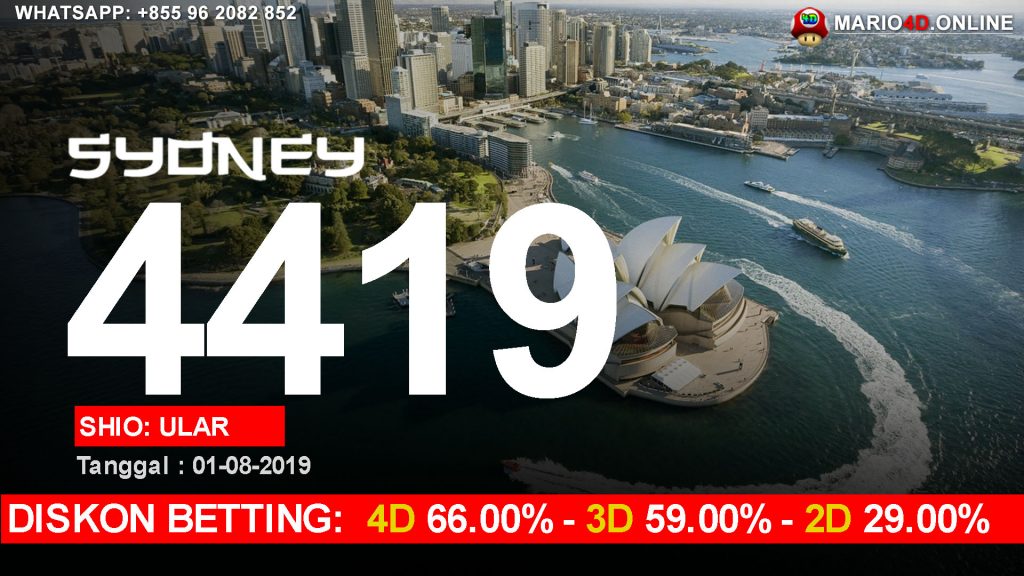 RESULT SYDNEY POOLS 01 AGUSTUS 2019