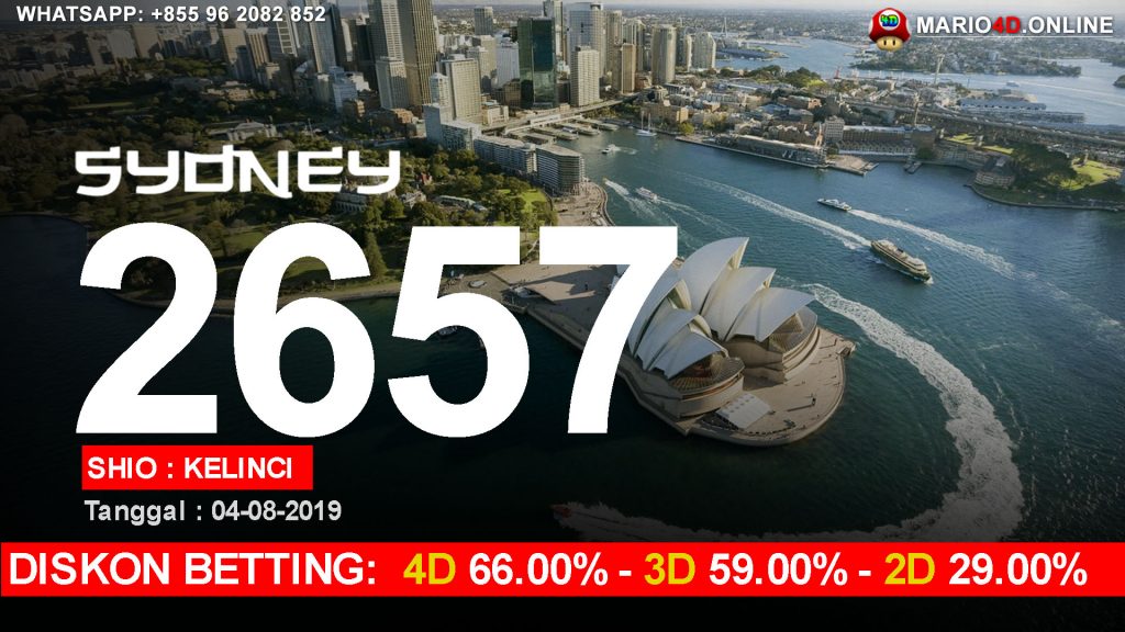 RESULT SYDNEY POOLS 04 AGUSTUS 2019