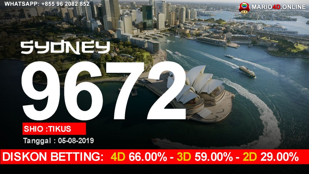 RESULT SYDNEY POOLS 05 AGUSTUS 2019